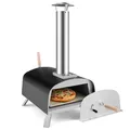 Produktbild: Pizzaofen Outdoor mit 13-Zoll-Pizzastein Tragbar Grillofen Schornstein abnehmbar