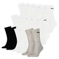 Produktbild: PUMA Socken Cush Crew Sportsocken Tennis Unisex 18 Paar, Farbe:325 - white/grey/black, Socken & Strümpfe:43-46