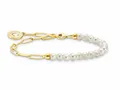 Produktbild: Thomas Sabo A2129-430-14-L19v Armband - Carrier mit Gliedern - Silber Gelbgold verg. & Zuchtperle - Weiß - 16 bis 19 cm