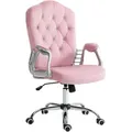 Produktbild: Vinsetto Bürostuhl, Rosa, Kunststoff, 61x114x61 cm, Arbeitszimmer, Bürostühle, Drehstühle