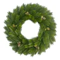 Produktbild: Künstlicher Tannenkranz mit Zapfen Ø 40cm. Adventskranz Winterdeko Weihnachten