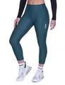 Produktbild: TCA Damen 3/4 Gepolsterte Radleggings mit hoher Taille, atmungsaktive Fahrradshorts mit Taschen, rutschfest und schnelltrocknend - Blau, L
