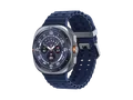 Produktbild: SAMSUNG Galaxy Watch Ultra 47 mm Smartwatch Nitrilkautschuk, 90-140 mm, Titanium Blue