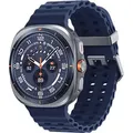 Produktbild: SAMSUNG Galaxy Watch Ultra 47 mm Smartwatch Nitrilkautschuk, 90-140 mm, Titanium Blue