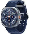 Produktbild: Samsung Galaxy Watch Ultra (2025) 47 mm Titangehäuse titanium blue am Marine Ban