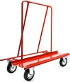 Produktbild: Wiltec Plattenkarren bis 800 kg mit 4 Vollgummi Rädern, Plattenwagen zum Transport von Trockenbauwänden, Holz- und Gipskartonplatten, Fenstern u.v.m.