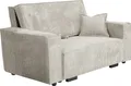Produktbild: MIRJAN24 Schlafsofa Viva Star II, 2 Sitzer Polstersofa inkl. Kissen, mit Bettkasten und Schlaffunktion, Stilvoll Couch (Farbe: Poso 100)