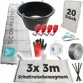 Produktbild: Schuttrutsche Bauschuttrutsche 9 m flexibel mit Einfülltrichter, 20x Flachsäcke und Zubehör
