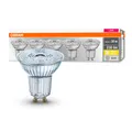 Produktbild: 5 x Osram LED Lampen Reflektor PAR16 2,6W = 35W GU10 230Im warmweiß 2700K 36°