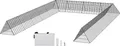 Produktbild: VEVOR Hühnertunnel, 600 x 400 x 61,5 cm, Hühnerstall für den Hof, tragbare Freilaufgehege für draußen mit Eckrahmen, 2 Sets, geeignet für Hühner, Enten, Kaninchen