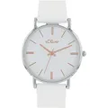 Produktbild: Quarzuhr S.OLIVER, weiß, Armbanduhren, Damen, Quarzuhr, Armbanduhr, Damenuhr, analog, Silikonarmband