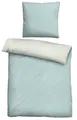 Produktbild: Biberna Melange- Flanell Bettwäsche 'Uni' 135 x 200 cm Ciel - 0840500222001