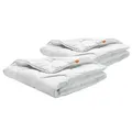 Produktbild: Bettdecke 135 x 200 cm, 2er Set, leichte Sommerdecke, 100% Mikrofaser, Allergiker geeignet, sleepling Basic 100