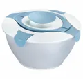 Produktbild: WESTMARK Salatschüssel mit Dressing-Behälter, Fassungsvermögen: 6,5 Liter, Salatbutler, Blau, PP, PE
