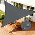 Produktbild: Sonnensegel Dreieckig 3x3x3m Wasserdicht Segeltuch Sonnenschutz Windschutz PE...
