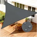 Produktbild: Sonnensegel Dreieckig 3x3x3m  Segeltuch Sonnenschutz Windschutz PES mit 95% U...