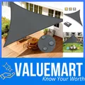 Produktbild: Dreieckiges Sonnensegel Polyester  UV-Schutz Balkon Garten Terrasse Anthrazit