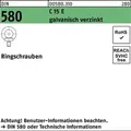 Produktbild: Din 580 Ringschraube Vg M36 1.1141 (c15e) Galvanisch Verzinkt