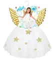 Produktbild: W WIDMANN MILANO Party Fashion - Kinderkostüm Engel, Rock und Flügel, Kostümset, Christkind, Weihnachten, Karneval, Fasching