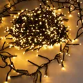Produktbild: Weihnachts Baum Lichterkette soft gold 588 LED - Garten Deko Licht Dimmer Timer