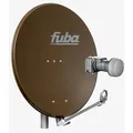Produktbild: Fuba DAL 802 B Sat Anlage Antenne Schüssel Spiegel Twin LNB DEK 217 2 Teilnehmer Alu Sat-Schüssel/Sat-Spiegel Braun + Fuba DEK 217 Twin LNB für 2