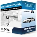 Produktbild: Für Alfa Romeo Giulia 05.2016-jetzt G.D.W. Anhängerkupplung abnehmbar neu