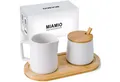 Produktbild: MiaMio Milch- und Zuckerset Milch und Zucker Set mit Deckel, Löffel & Milchkännchen