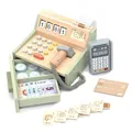 Produktbild: umu® Kinder Kasse aus Holz - inkl. Zubehör (Scanner, Zahlungsterminal, Spielgeld usw.), Kaufläden & Zubehör zum Rollenspiel, Spielkasse für Kinder ab 3 4 5 6 Jahren