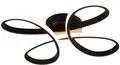 Produktbild: TRIO Leuchten LED Deckenleuchte FLY, Deckenlampe LED 22W 2600 Lumen warmweiß 3000K 3-Stufen dimmbar, Dimmfunktion, LED fest integriert, Warmweiß, Maße 40x40 cm, LED Band Schleife Deckenlampe Schlafzimmer Wohnzimmer