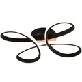 Produktbild: Trio Fly LED Deckenleuchte  22W dimmbar Schwarz Matt warmweiss - Schwarz
