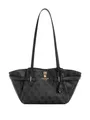 Produktbild: GUESS Schultertasche Yesba Girlfriend Shoulder Satchel Bag Coal Logo dunkelgrau