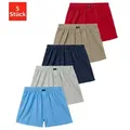 Produktbild: H.I.S Weiter Boxer Herren Boxer (Packung, 5-St) weite Passform, Komfortbund, aus Baumwoll-Stretch blau|bunt|grau|rot 6 (L)