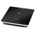 Produktbild: Induktionskochplatte 2000W Glaskeramik Schwarz Touch Timer 26cm Slim