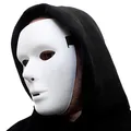 Produktbild: Phantommaske Weiße neutrale Maske maskuline anonyme Venezianische Männer Faschingsmaske Phantom der Oper