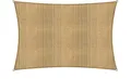 Produktbild: Lumaland Sonnensegel Rechteckig | 2 x 3 Meter | Wetterbeständiger Sonnenschutz inkl. Befestigungsseile | Terrasse, Garten & Balkon Schattenspender aus HDPE mit UV Schutz [Sand]