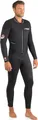Produktbild: CRESSI Endurance Man Monopiece Wetsuit 3mm L/4 - Einteiliger Herren Neoprenanzug aus 3mm Schwarz doppelt gefüttertem Neopren zum Tauchen und Schnorcheln, L/4