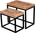 Produktbild: Couchtisch Lecce - 2er Set - Mangoholz natur