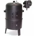 Produktbild: Apex - 3in1 Bbq Räucherofen Holzkohlegrill Räuchergrill Grilltonne Smoker 56512 Grill