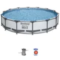 Produktbild: Bestway® Steel Pro MAX™ Frame Pool-Set mit Filterpumpe Ø 427 x 84 cm, lichtgr...