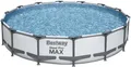 Produktbild: Bestway 56595 Steel Pro Max Frame Pool 427x84cm rund Kartuschenfilter weiß