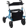 Produktbild: Costway Rollator mit Luftbereifung Faltbar mit Sitz Bis 136 kg Blau