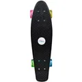 Produktbild: Muuwmi Skateboard Fun Neon LED-Leuchtrollen Deck 57x15cm Rutschfest ABEC5 PU-Rollen 60x45mm