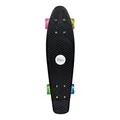Produktbild: Muuwmi Skateboard Fun Neon – mit LED-Leuchtrollen - Board Deck 57x15cm - ABEC5 und PU-Rollen 60x45mm