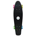 Produktbild: Skateboard Fun, No Rules, NEON mit Leuchtrollen bis 100 kg NEU