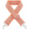 Produktbild: Taschengurt Schulterriemen, Breiter Schultergurt, Handtaschen Schulterriemen, Canva Riemen, Universal Tragegurt, Breite 5cm längenverstellbarer 75-145 cm mit Karabiner für Taschen Handtaschen（Orange）
