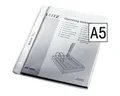 Produktbild: LEITZ Prospekthülle 4705, 100 Stück, genarbt, Format A5, 4-fach Lochung, oben offen
