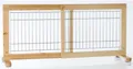 Produktbild: TRIXIE Türgitter Absperrgitter Holz stufenlos verstellbar braun 65–108x50 cm