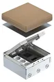Produktbild: OBO UDHOME4 2V V Bodentank komplett 3fach VDE-Steckdose A2 1.4301 7427200