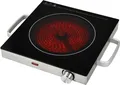 Produktbild: Kalorik Glaskeramik-Kochfeld | Einzelkochplatte 1500W | Infrarot | Edelstahl | 36x28cm | Schwarz/Silber