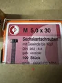 Produktbild: Dresselhaus Maschienenschrauben M 5 x 30 mm 100 Stück Sechskant-Gewindeschraube